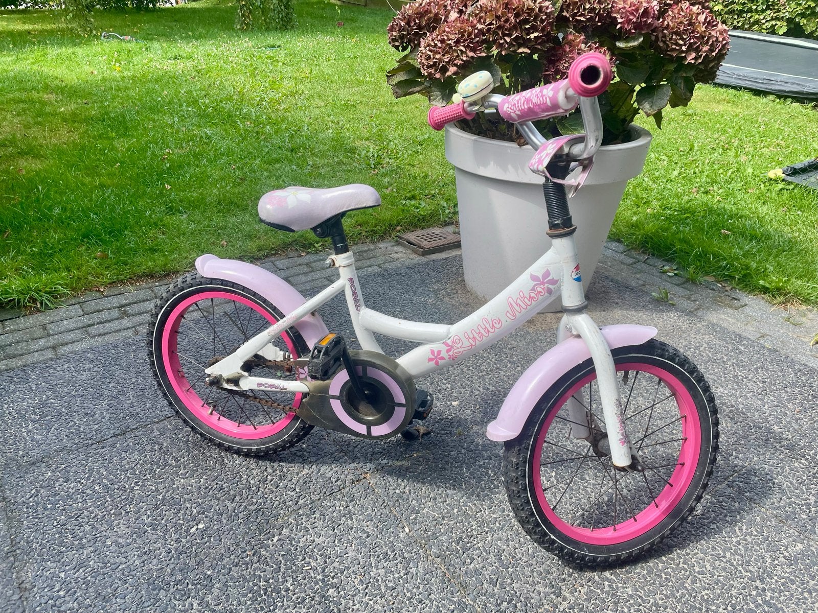 Meisjesfiets 16 inch - Gebruikt maar functioneel, Ophalen, Gebruikt, Terugtraprem, 16 tot 20 inch