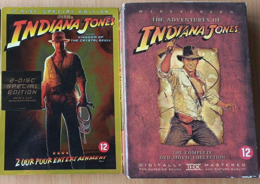 Indiana Jones 4disc box + Kingdom of the crystal skull 2box, Verzenden, Nederlands, Zo goed als nieuw, Speciale editie