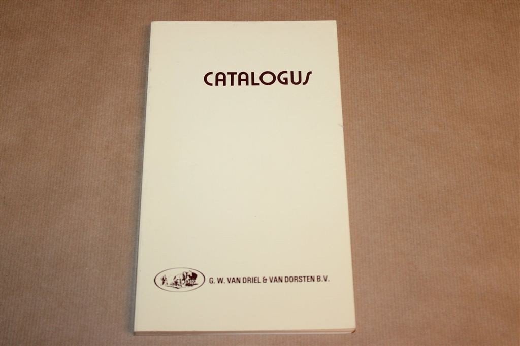Catalogus G.W. Van Driel & Van Dorsten — Landbouwmachines, Ophalen of Verzenden, Gelezen