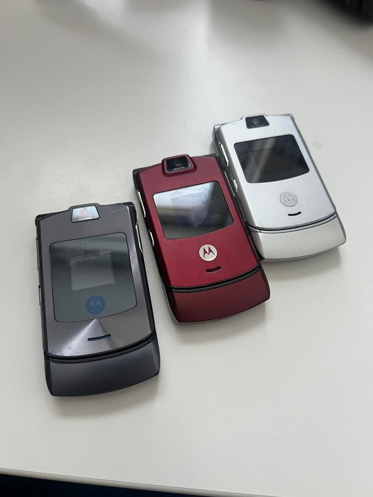 3x Motorola V3i, Ophalen of Verzenden, Gebruikt, Zwart