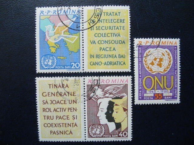Postzegels Roemenië 1961 VN, vogels - cat.w € 1,00., Ophalen of Verzenden, Overige landen, Gestempeld