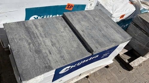 design square 60x60 terrastegel Nero/Grey SP, Tuin en Terras, Tegels en Klinkers, Nieuw, Ophalen of Verzenden, 10 m² of meer, Beton