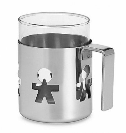 Alessi Girotondo King Kong theeglas, Overige typen, Verzenden, Zo goed als nieuw, Alessi