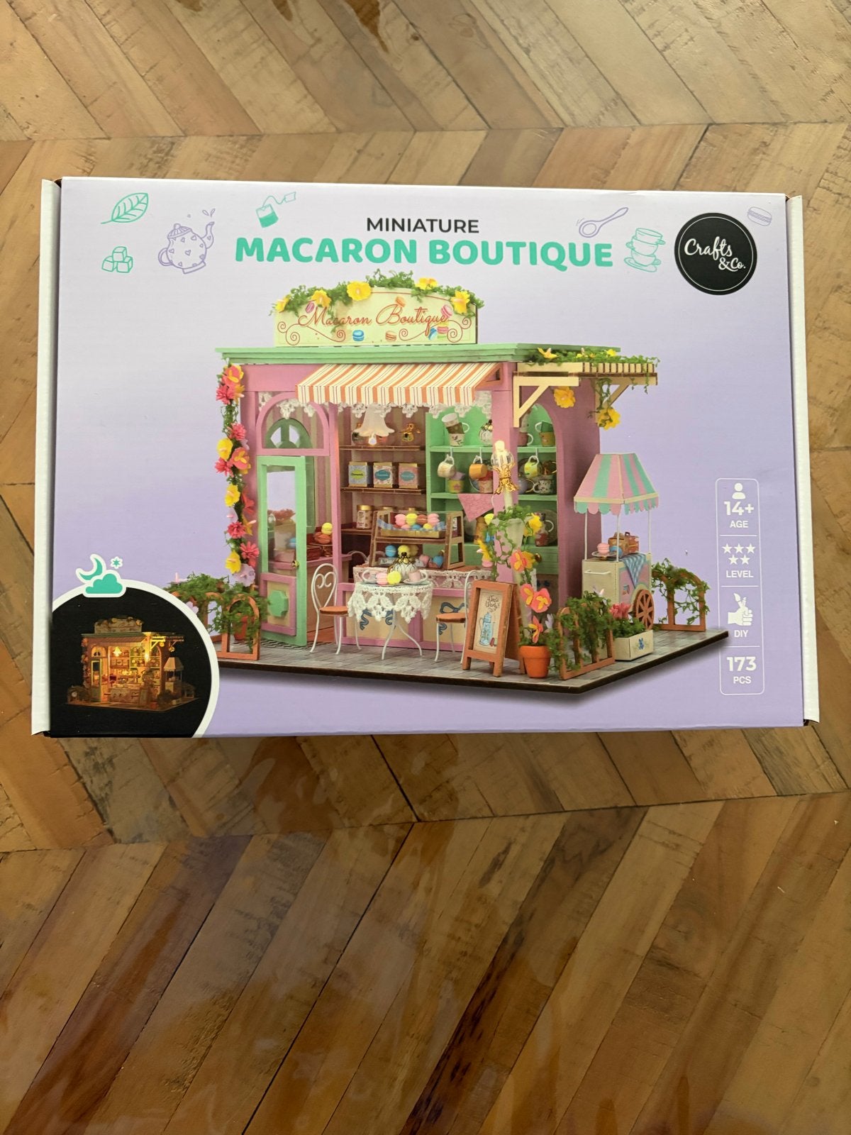 Miniatuur Macaron Boutique Knutselset - DIY Huisje, Overige thema's, Nieuw, Meerkleurig, Overige merken