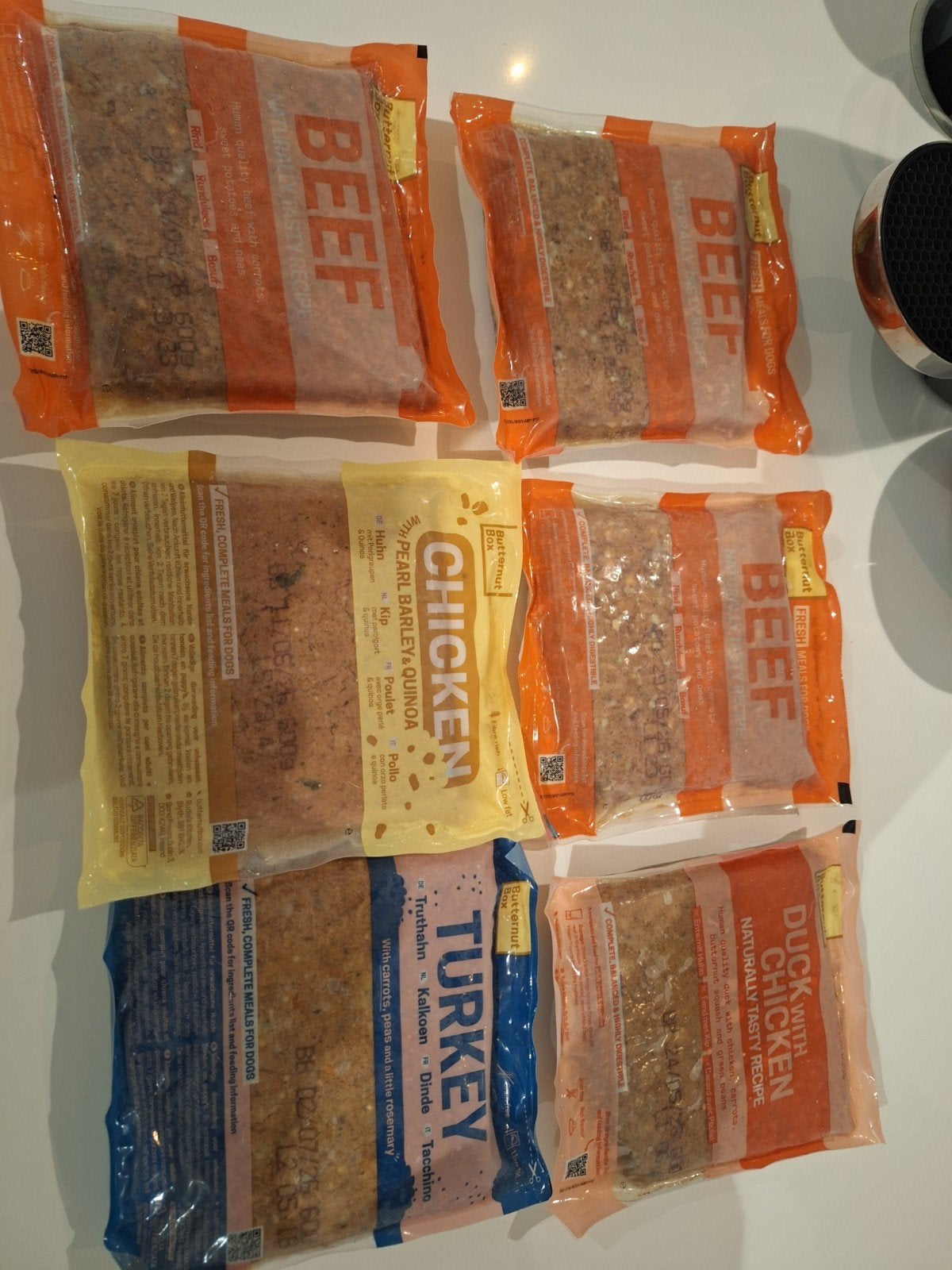 6 pakjes Butternut box voedsel, 600gr per verpakking, Dieren en Toebehoren, Dierenvoeding, Ophalen, Hond