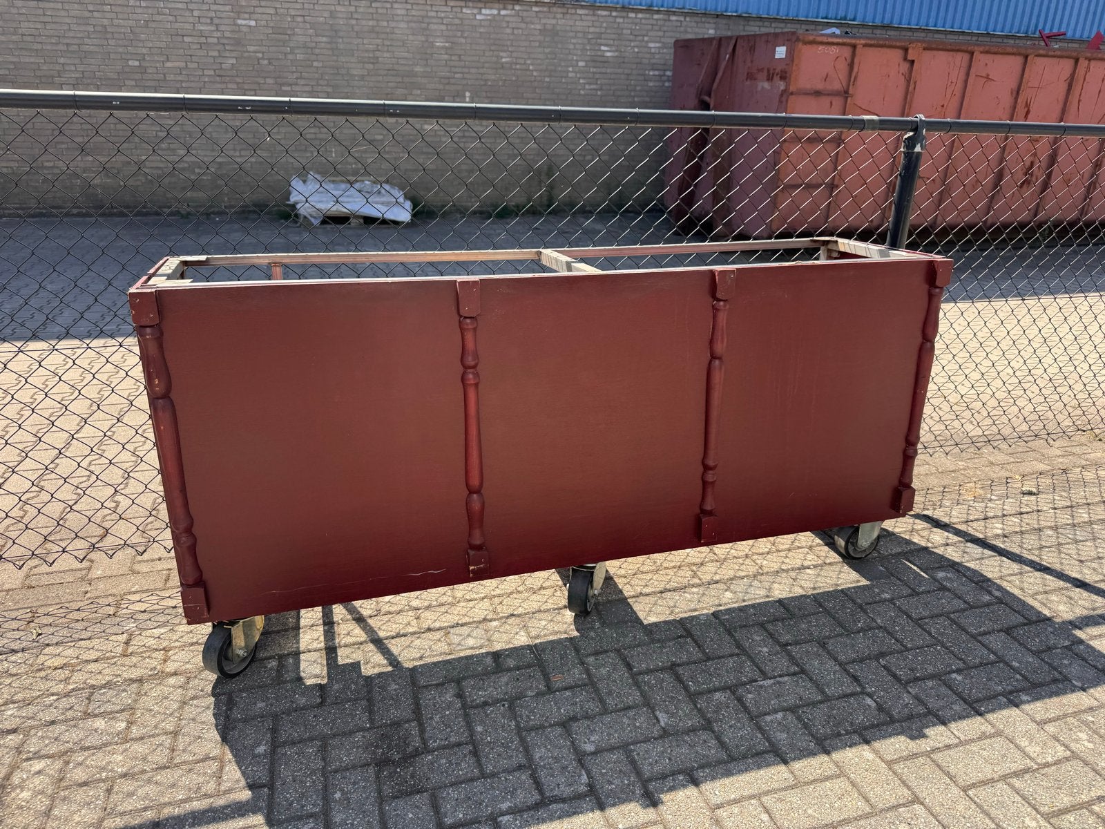 Gratie Ophalen Bar RVS Onderstel op Wielen - 199x95x50cm, Ophalen, Gebruikt, Geen, Geen