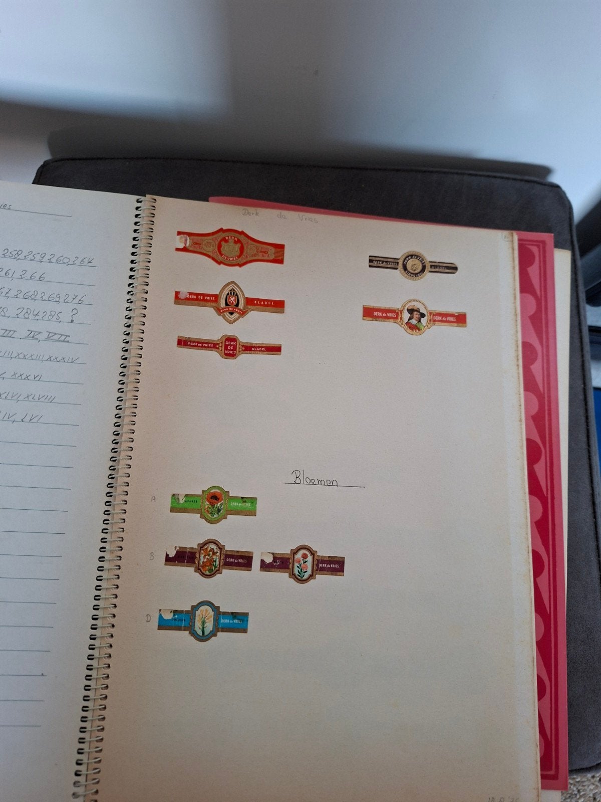 Album met Derk de Vries sigarenbandjes - Diverse series, Ophalen of Verzenden
