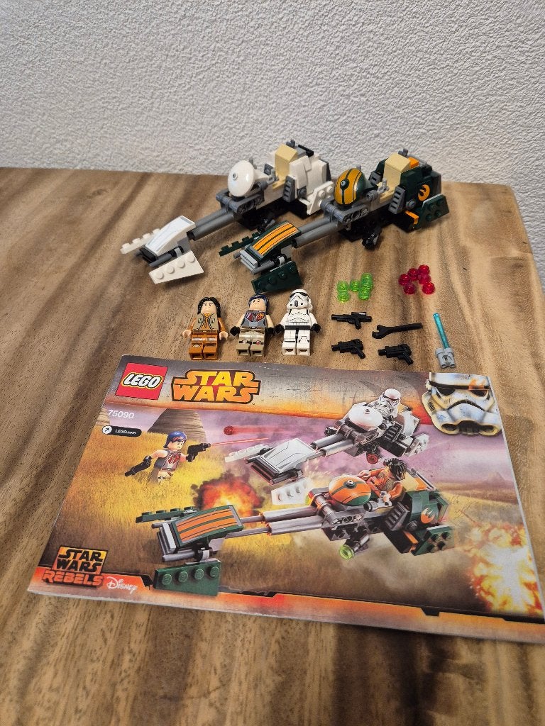 Lego Star Wars 75090 Ezra's Speeder Bike, Lego, Lego, Gebruikt, Ophalen of Verzenden