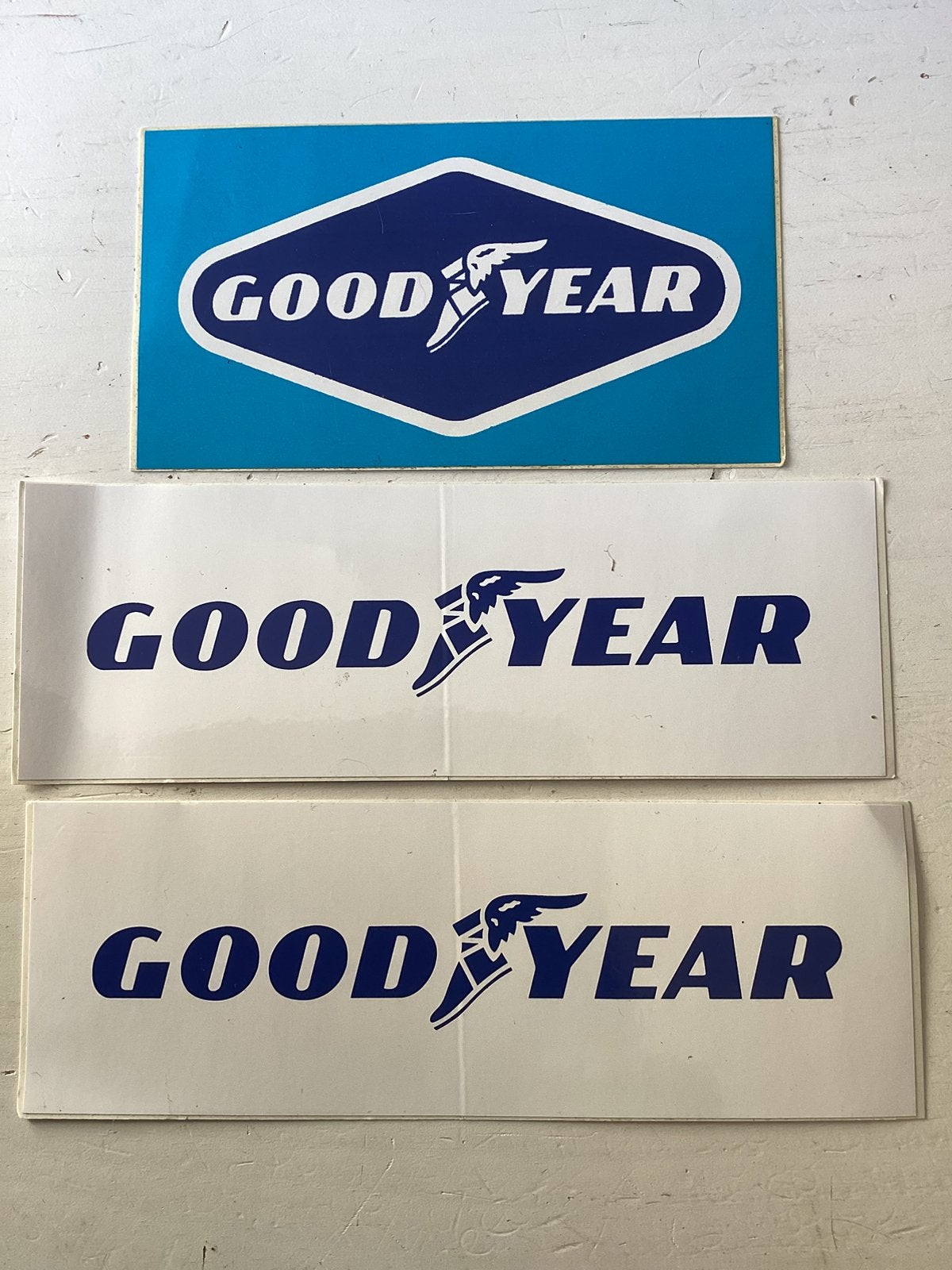3 stickers Good Year, Verzamelen, Verzenden, Zo goed als nieuw, Merk
