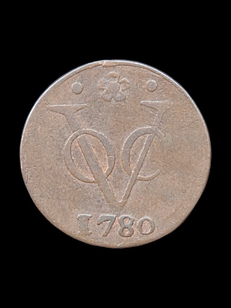 VOC Duit Holland 1780, Ophalen of Verzenden, Vóór koninkrijk, Overige waardes, Losse munt