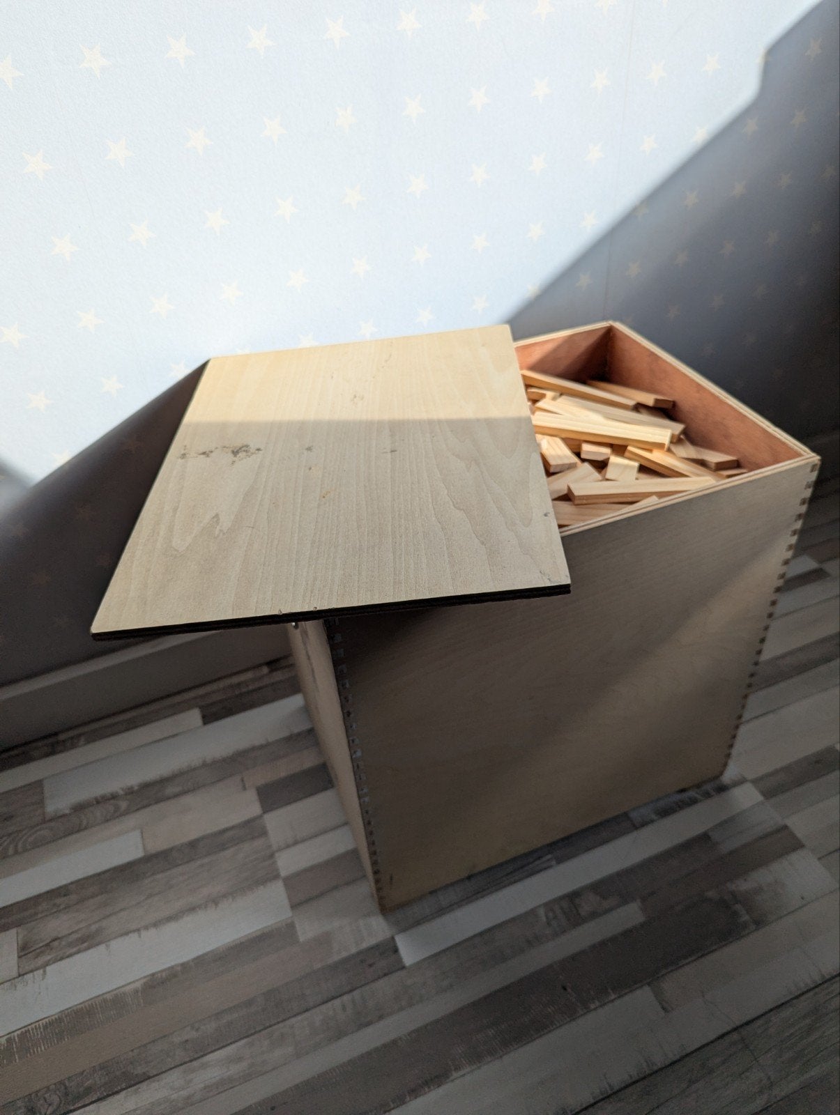 Bblocks 1000 stuks in houten kist, Ophalen