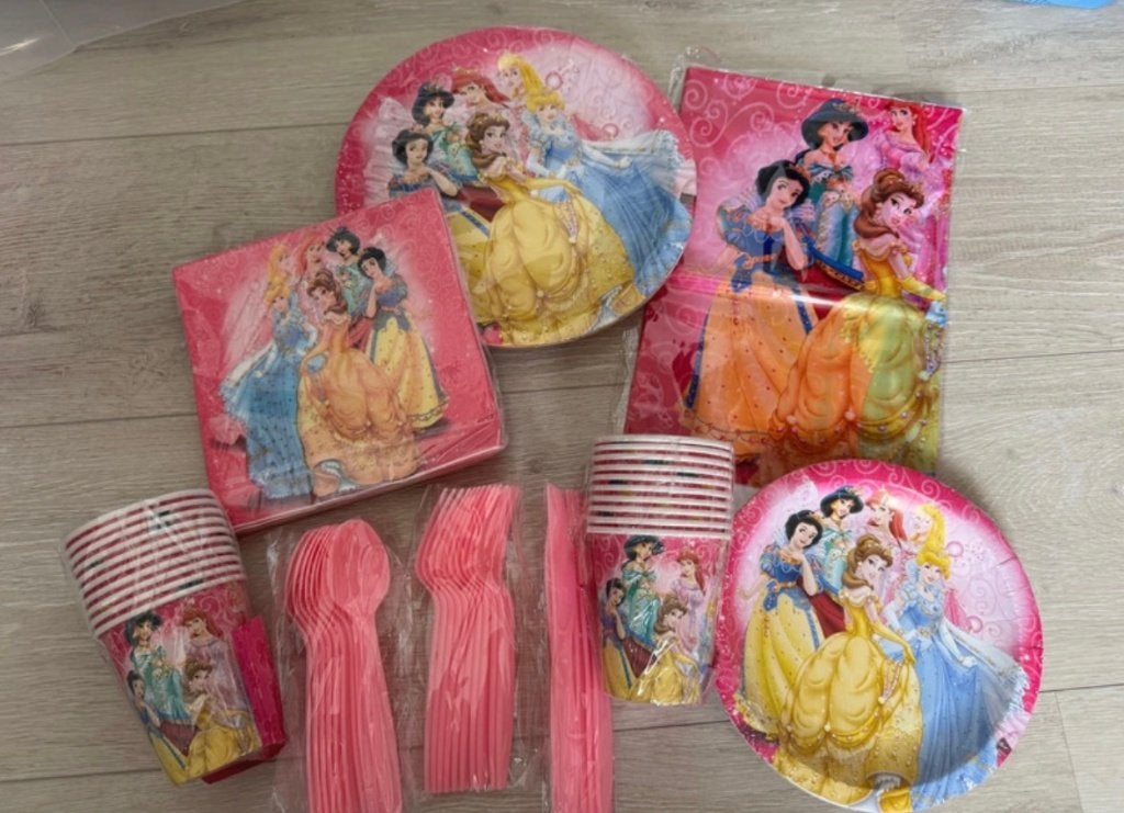 Prinsessen Feestpakket voor 10 Kinderen, Ophalen of Verzenden, Nieuw, Versiering, Verjaardag