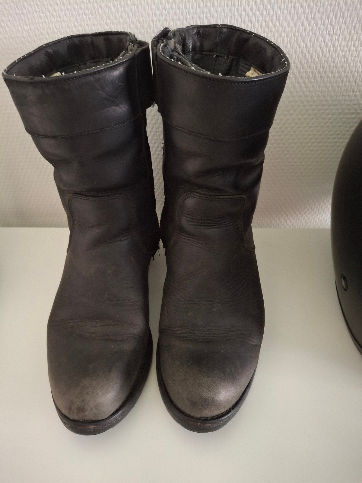 Zwarte leren motorlaarzen maat 40, Motoren, Kleding | Motorkleding, Pull, Ophalen of Verzenden, Dames, Laarzen