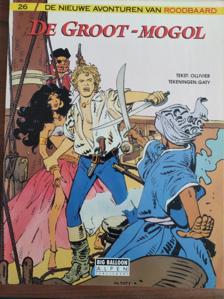 De Nieuwe Avonturen van Roodbaard - De Groot-Mogol (nr. 26), Ollivier, Gaty, Eén stripboek, Ophalen of Verzenden, Zo goed als nieuw