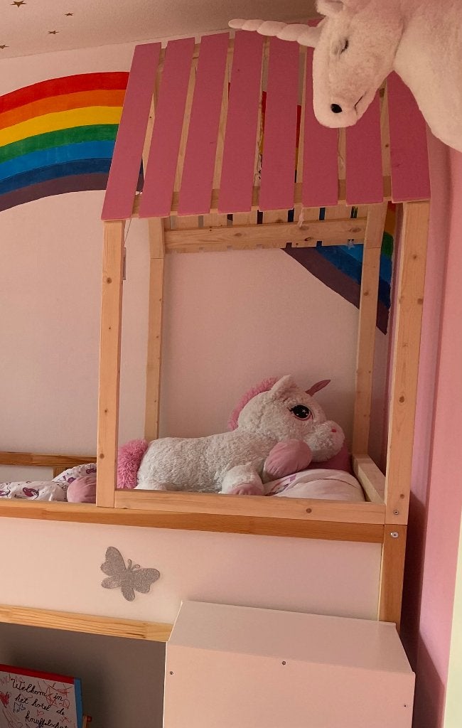 Dakje kinderbed IKEA Kura, Ophalen, Gebruikt, 90 cm, 200 cm