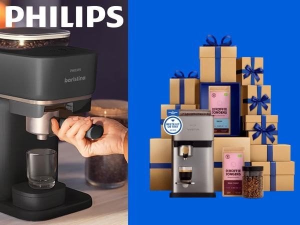 Philips Baristina 15% kortingsvoucher + koffiepakket t.w.v., Eén persoon, Kortingsbon