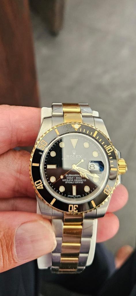 Zie foto, Sieraden, Tassen en Uiterlijk, Horloges | Heren, Ophalen of Verzenden, Zo goed als nieuw, Staal, Overige merken