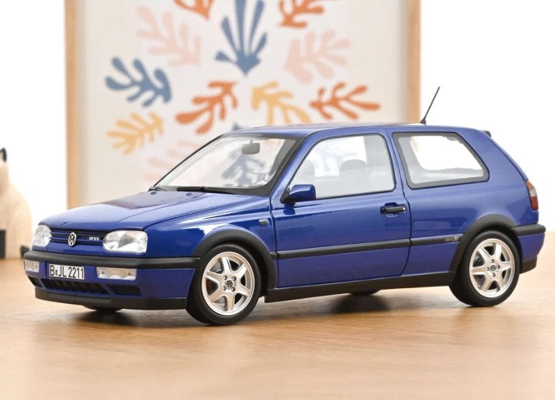 1:18 Volkswagen Golf MK3 GTI - 1994 -Color Concept Jazz Blue, Auto, ., Norev, Ophalen of Verzenden