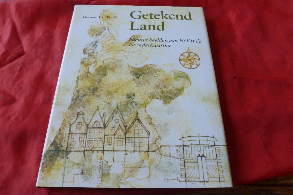 Getekend Land - Hollands Noorderkwartier - Herman Lambooij -, 20e eeuw of later, Nieuw, Ophalen of Verzenden, Herman Lambooij