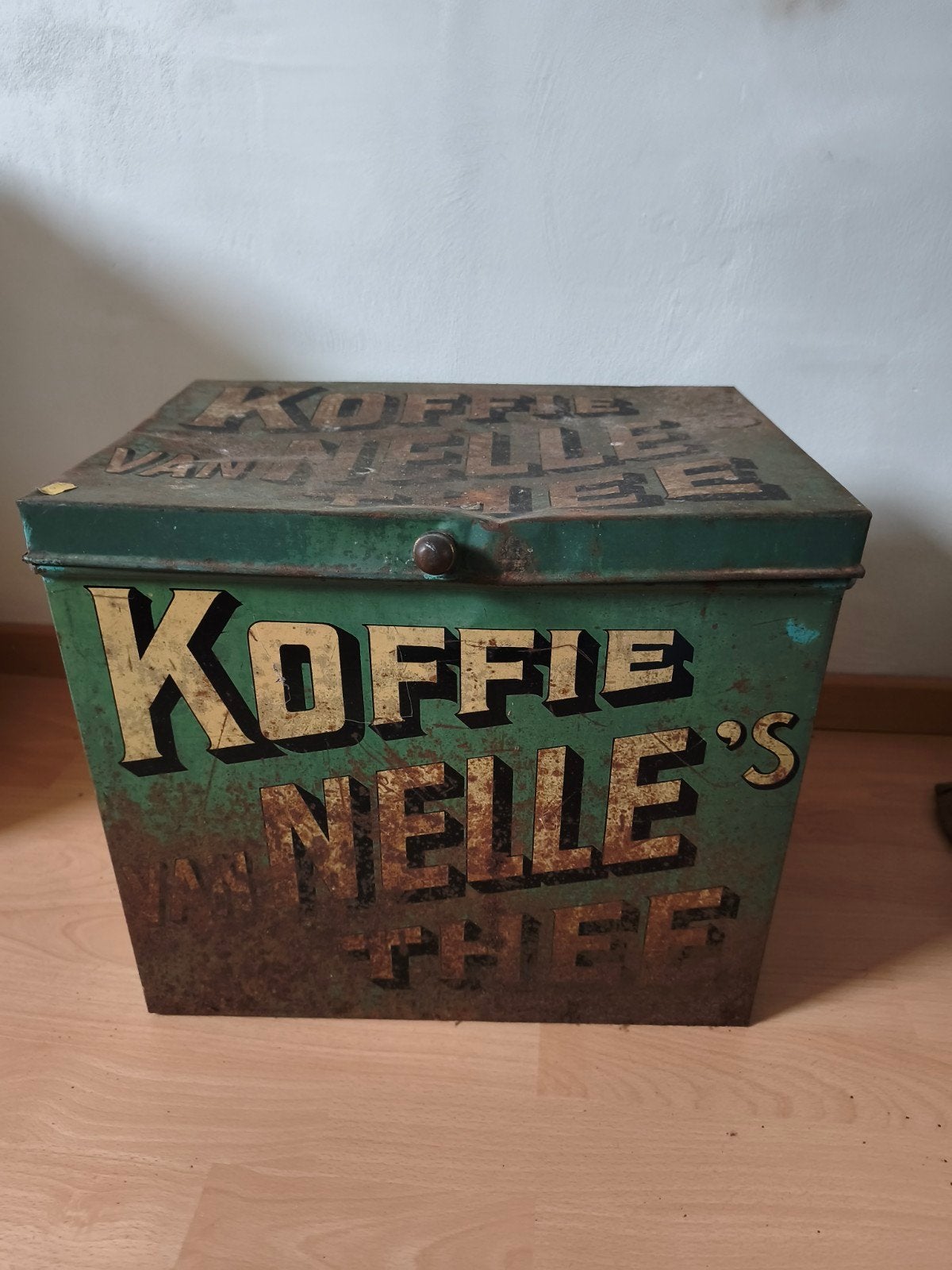Antiek Van Nelle's Koffie en Thee Blik, Ophalen