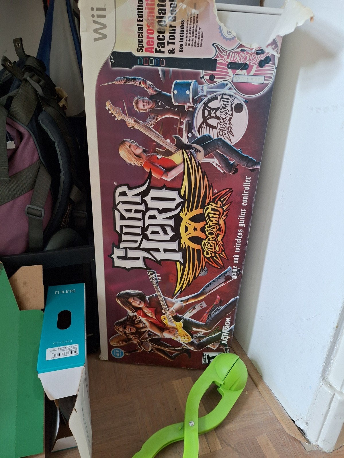 Wii guitar Aerosmith  incl spel cd, Muziek, 1 speler, Ophalen of Verzenden, Zo goed als nieuw