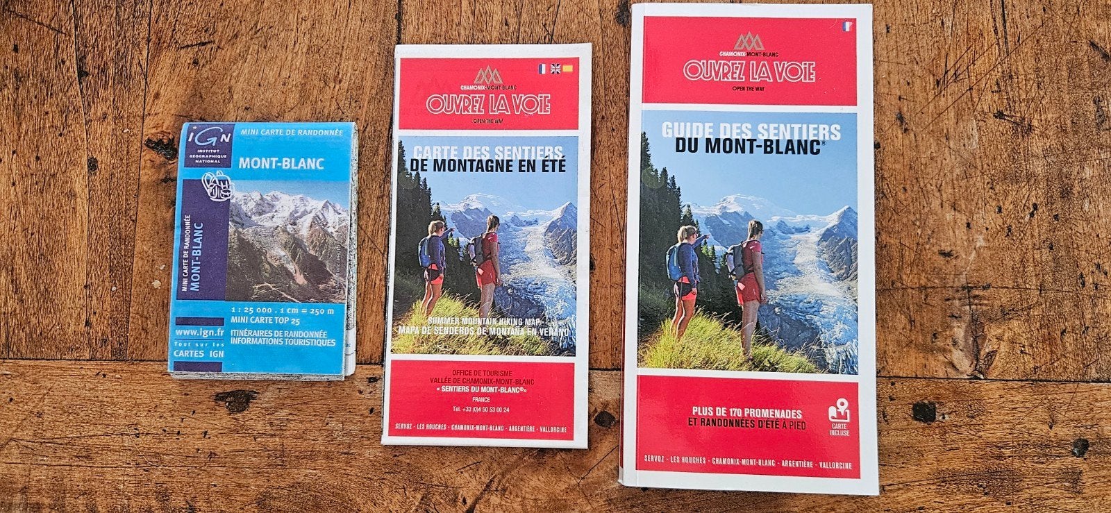 wandelgids mont blanc, bijpassende kaart en mini wandelkaart, Ophalen of Verzenden, Nieuw