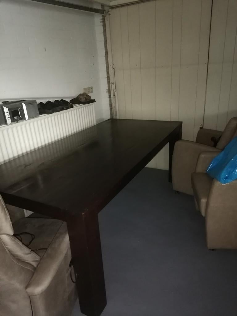 Eettafel, Huis en Inrichting, Tafels | Eettafels, Ophalen, 50 tot 100 cm, Zo goed als nieuw, 150 tot 200 cm