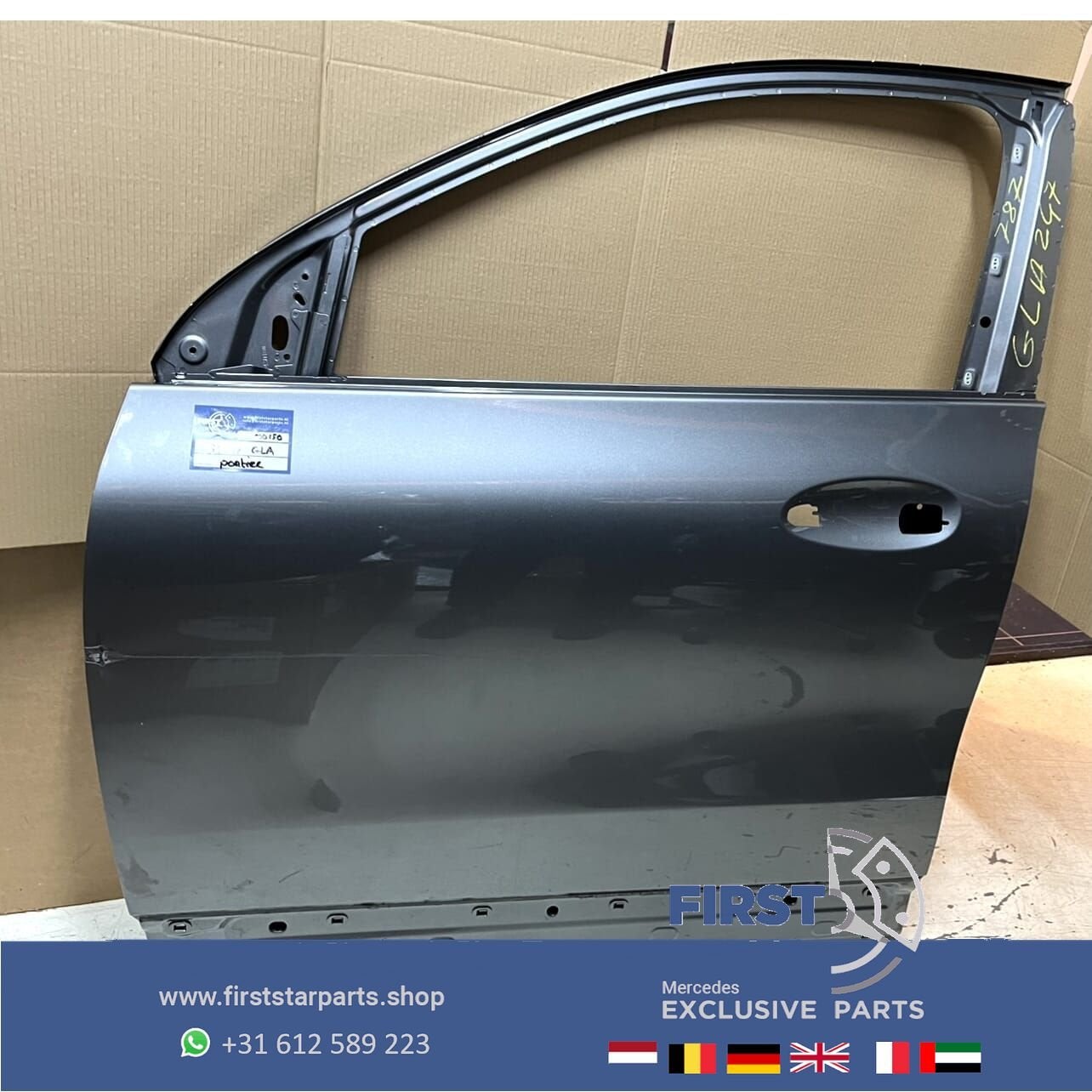 H247 GLA DEUR PORTIER GRIJS LINKS VOOR Mercedes GLA Klasse 2, Gebruikt, -, Deur, Voor