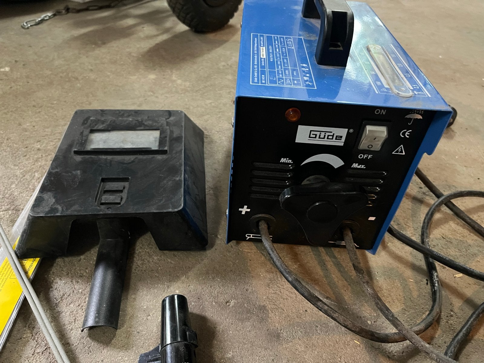 Güde GE 145 W Elektrode Lasapparaat met Lasmasker, Doe-het-zelf en Verbouw, Ophalen, Gebruikt, Minder dan 150 ampère, Elektroden