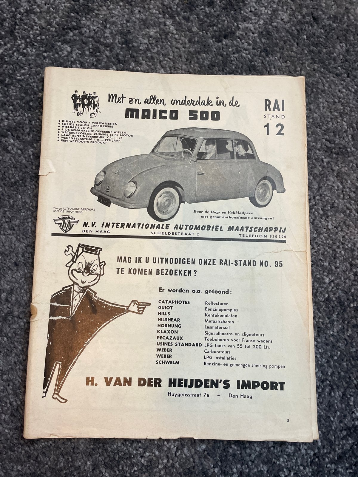 Zeldzaam RAI Auto Jaarboek 1956 - Klassieke Auto's, Boeken, Ophalen of Verzenden, Gelezen, Algemeen