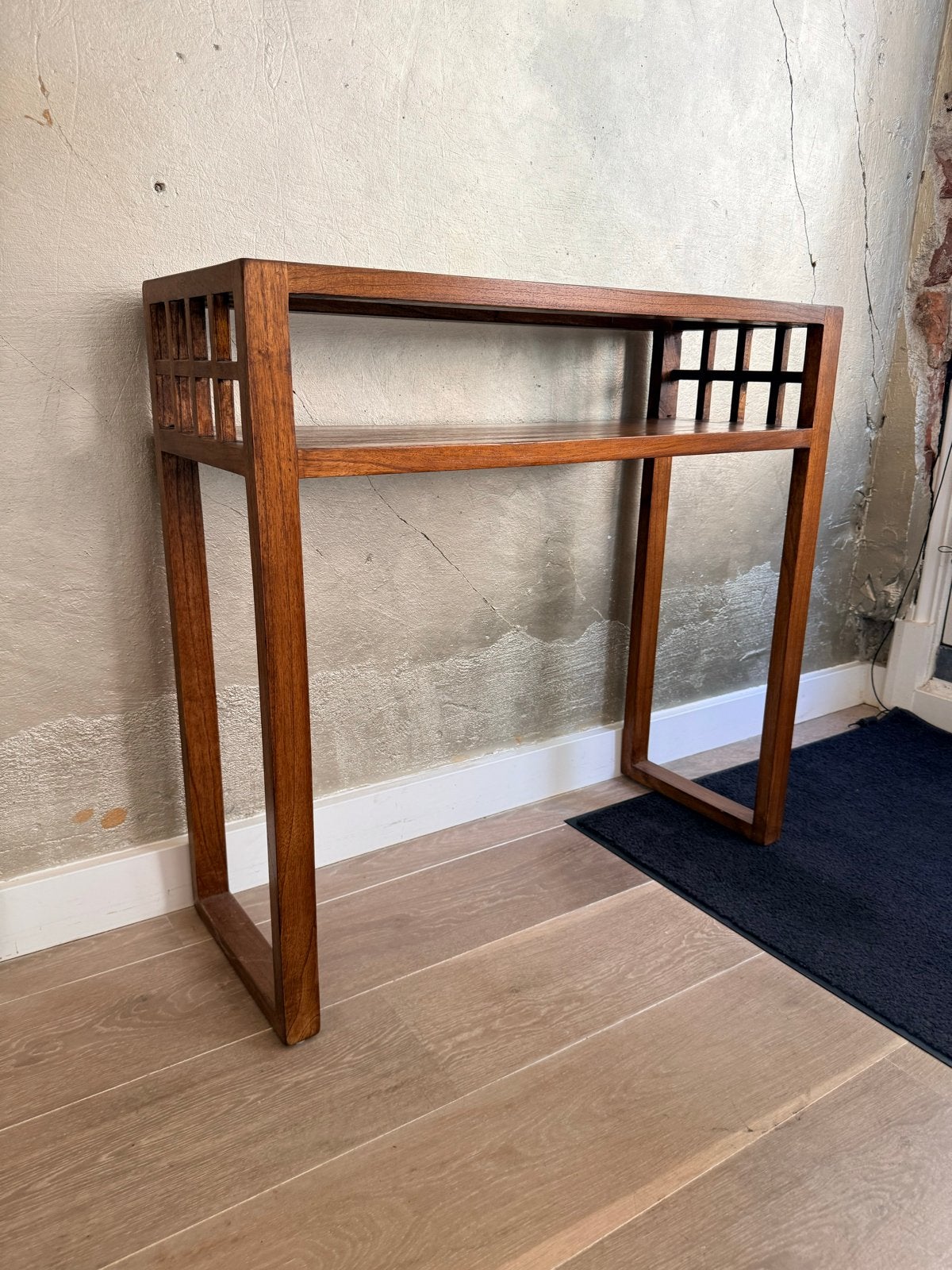 Bijzettafel Hout Smal H77cm D30cm B80cm, Ophalen, Gebruikt, 75 cm of meer, 60 cm of meer
