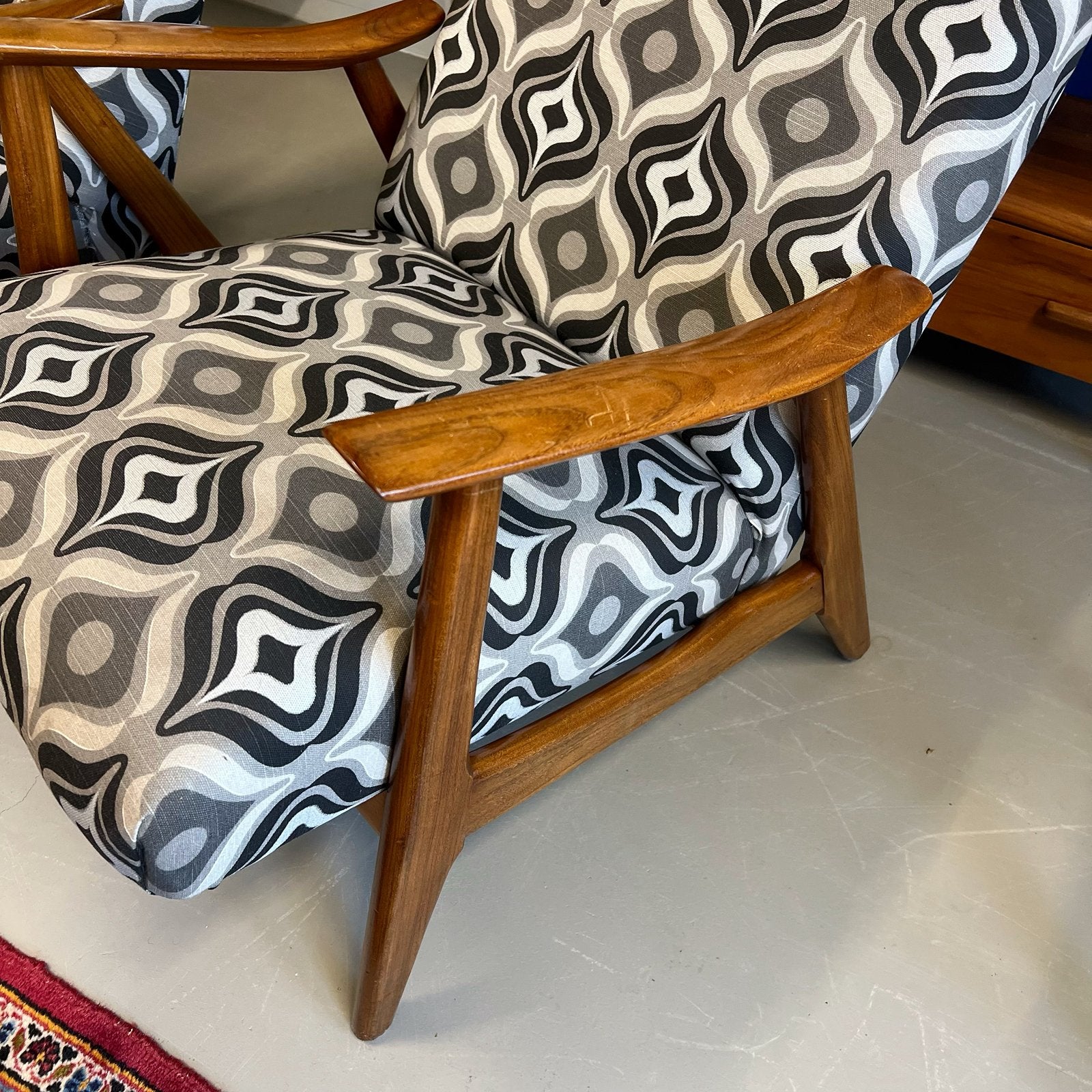 **SALE**  Set van 2 vintage fauteuils, Gebruikt, ., Minder dan 75 cm, Ophalen of Verzenden