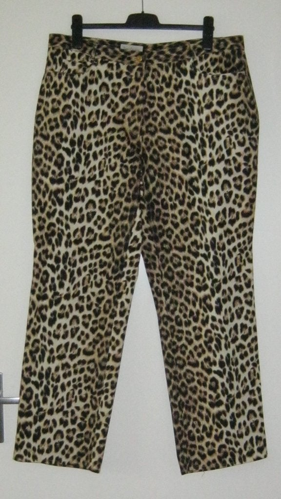NIEUWE panterprint broek van Franco Callegari, maat 48., Overige kleuren, Maat 46/48 (XL) of groter, Nieuw, Ophalen of Verzenden