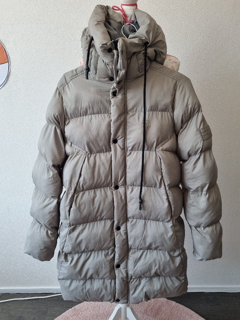 Prachtige Dames Winterjas G-Star Kleur Grijs Mt M Nieuwstaat, Maat 38/40 (M), Verzenden, Zo goed als nieuw, Grijs
