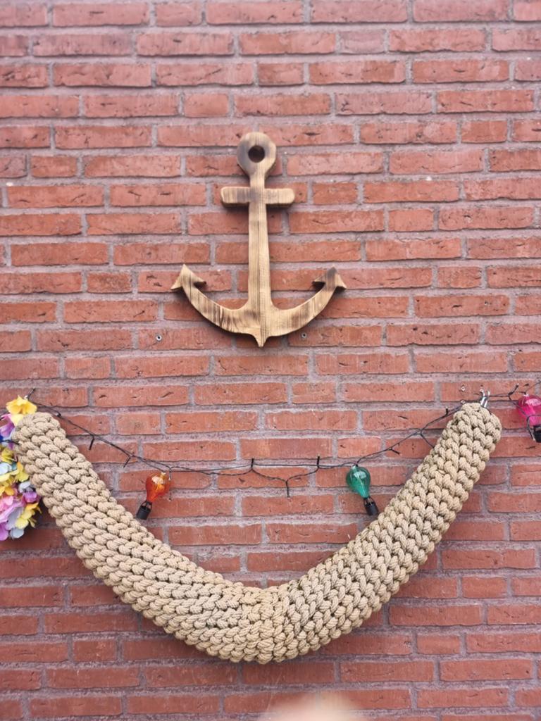Houten decoratie anker, Hout, Gebruikt, Ophalen of Verzenden, Landelijk