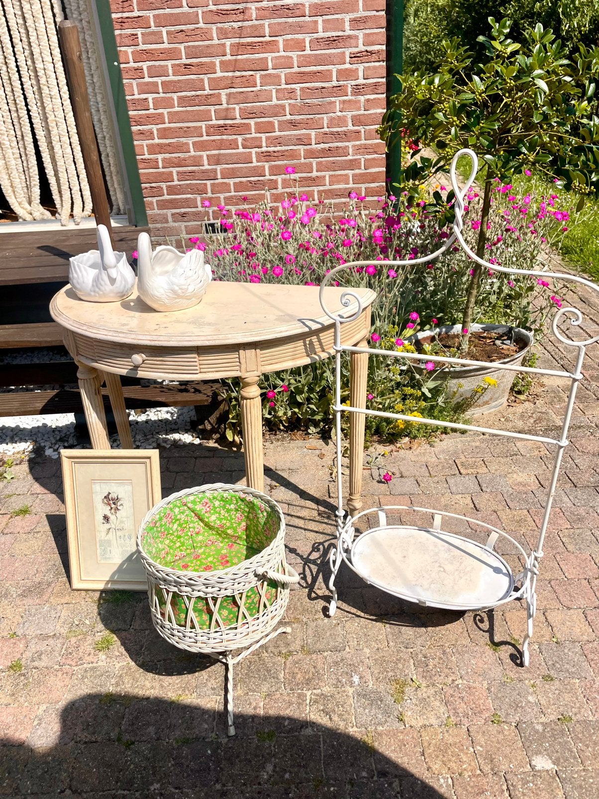 Franse Brocante spullen vintage, Ophalen, Zo goed als nieuw, Overige materialen, 2 zitplaatsen