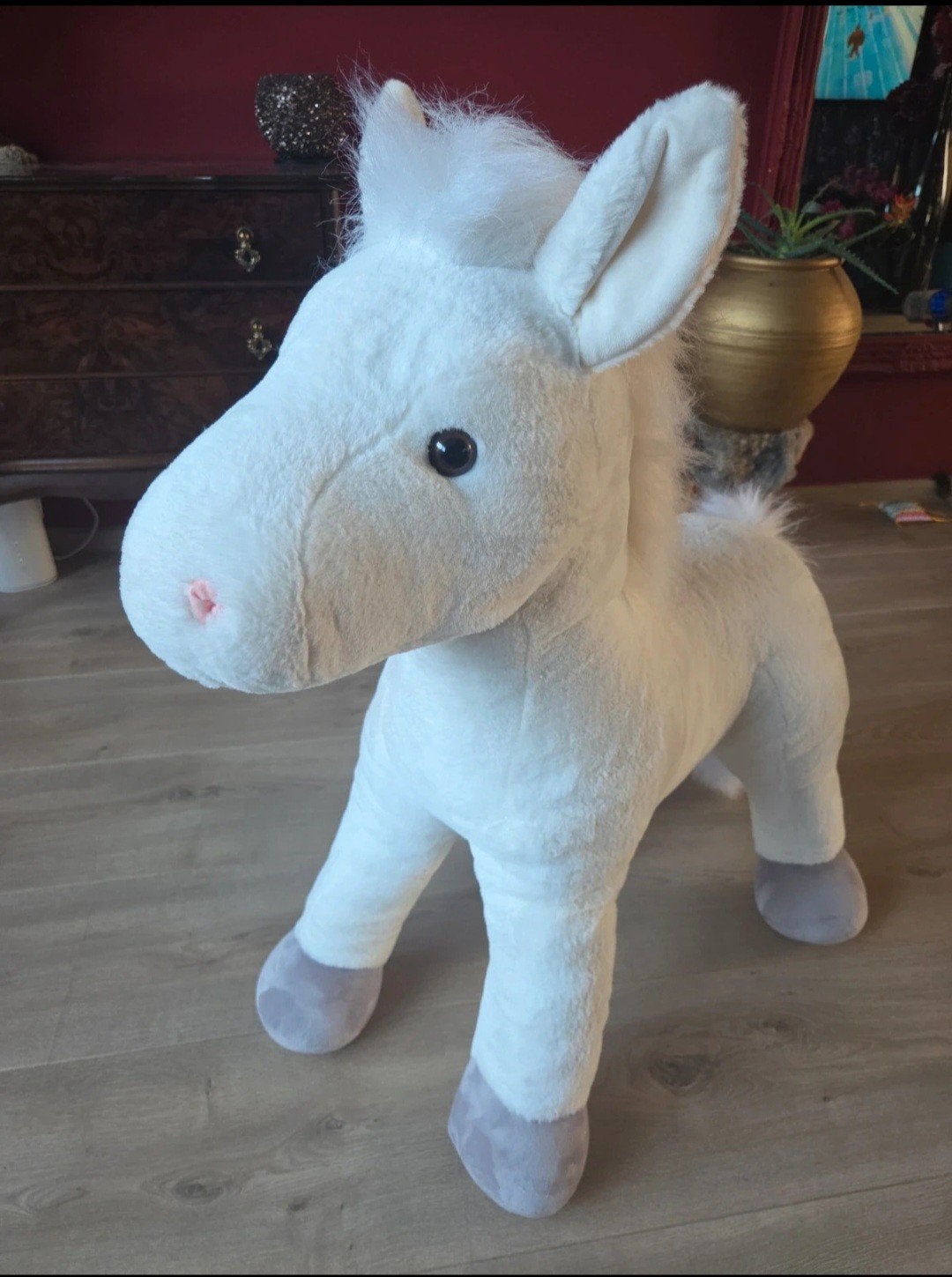 Cavalluna Knuffel Paard - Groot XXL (ca. 90x60 cm), Paard, Overige merken, Ophalen of Verzenden, Zo goed als nieuw