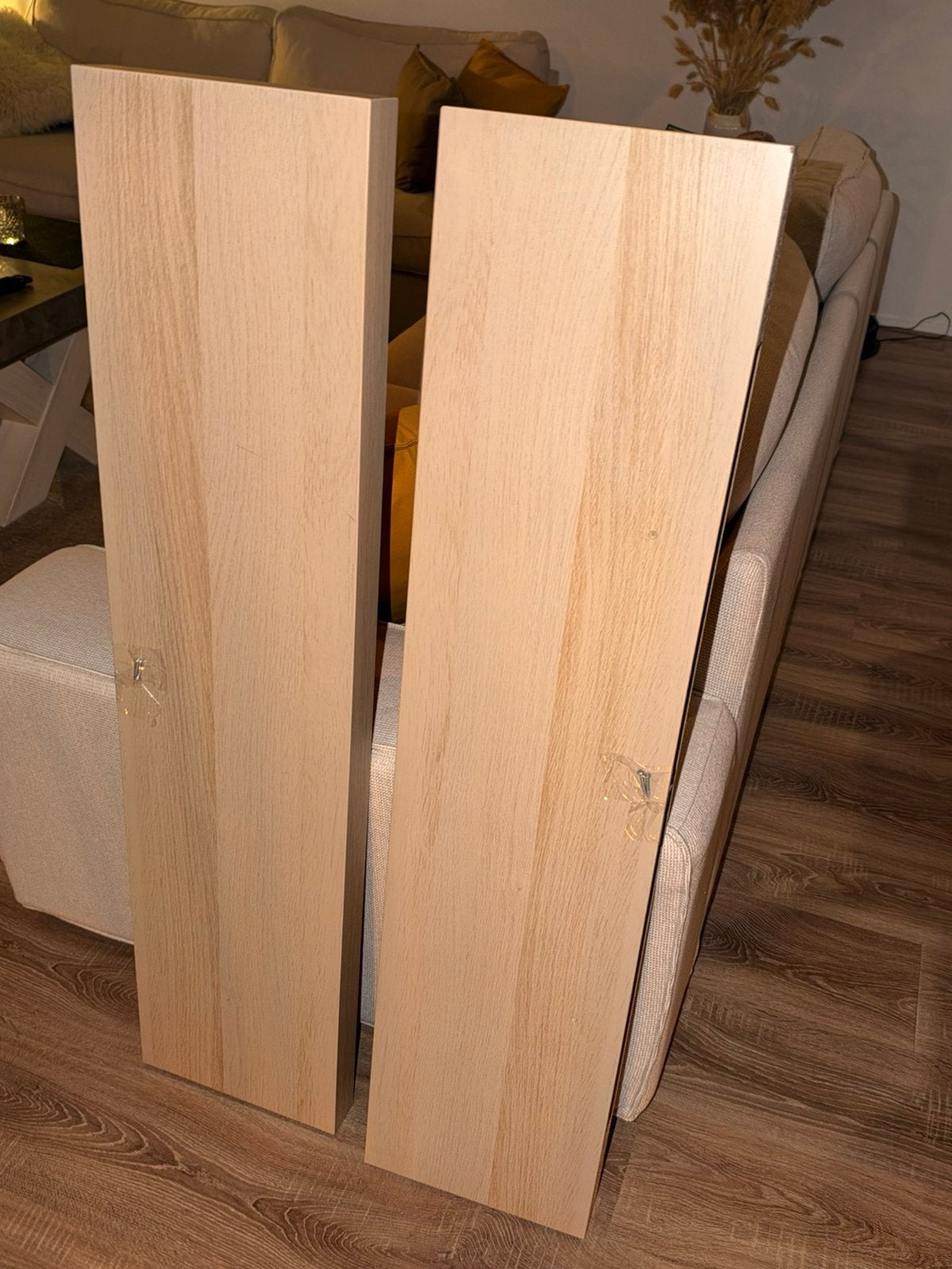 Twee LACK planken ikea eikeneffect, Doe-het-zelf en Verbouw, Ophalen, Minder dan 25 mm, Zo goed als nieuw, Plank