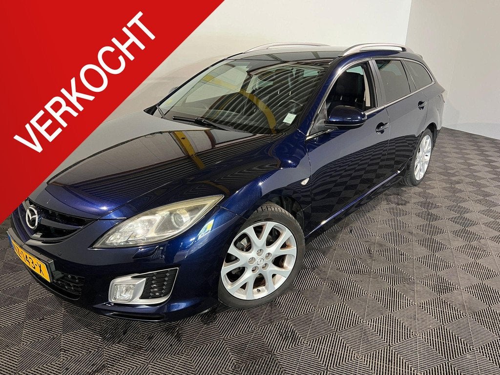 Mazda 6 Sportbreak 2.5 S-VT GT-M, Auto's, Mazda, Gebruikt, 4 cilinders, Leder en Stof, Handgeschakeld