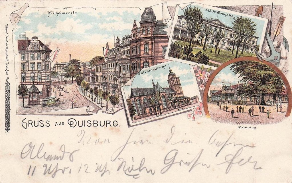 702-163-007 Duisburg, Verzenden, Voor 1920, Duitsland