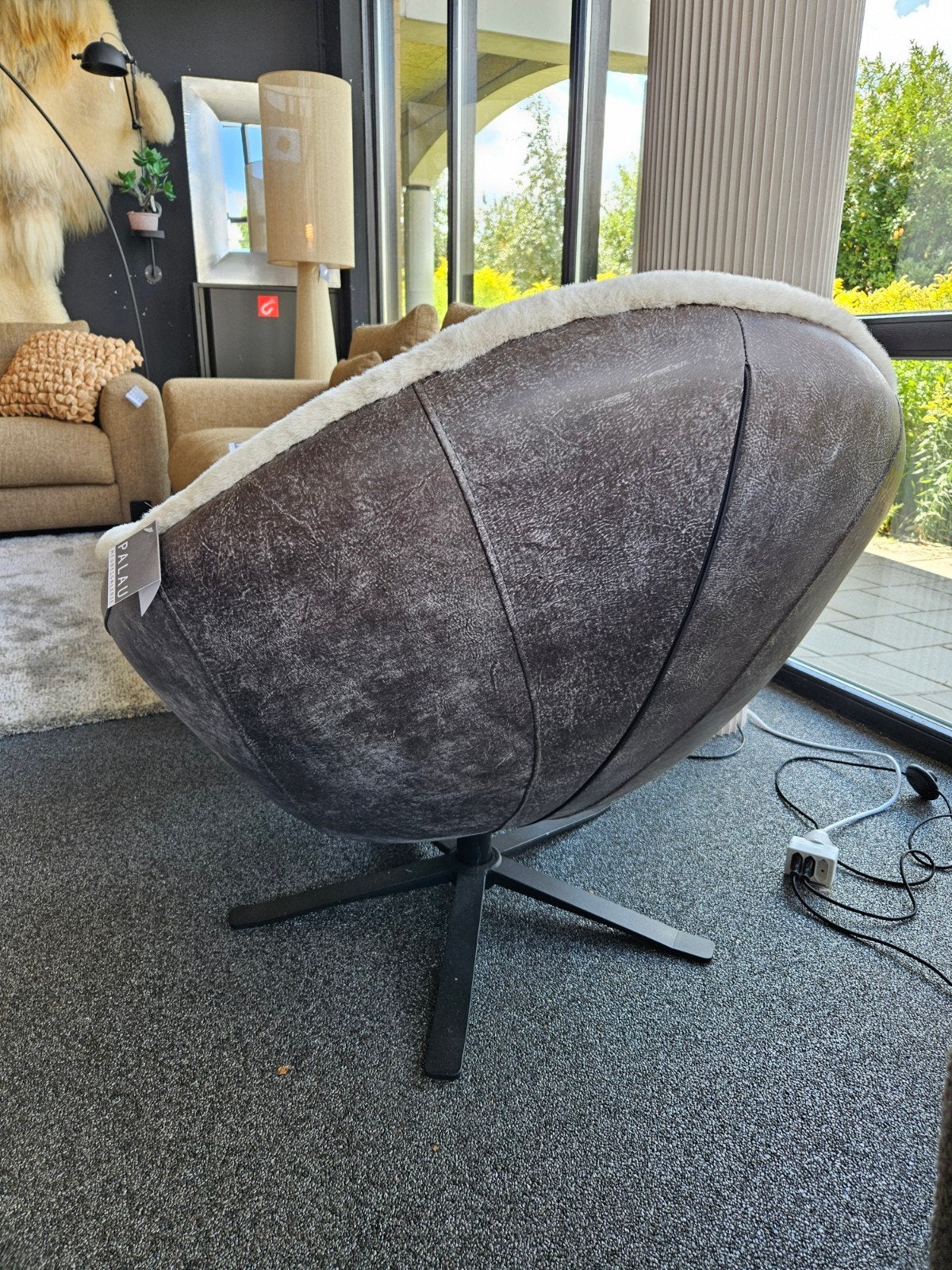 fauteuil EIJA ds meubel bunny stof/ rundleer, Verzenden, Stof
