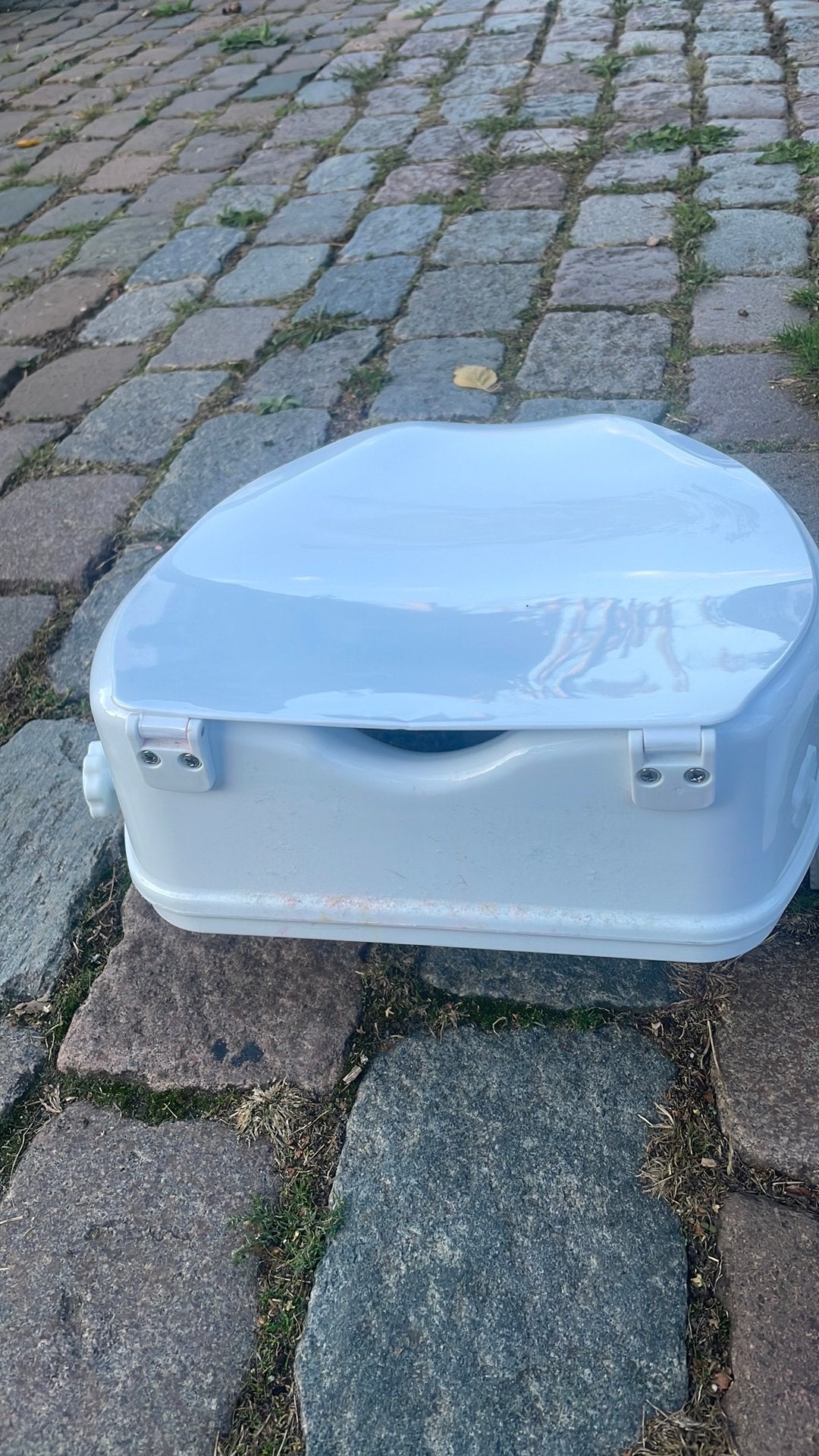 Douche handvat( zuignoppen) en wcverhoger, Ophalen, Gebruikt