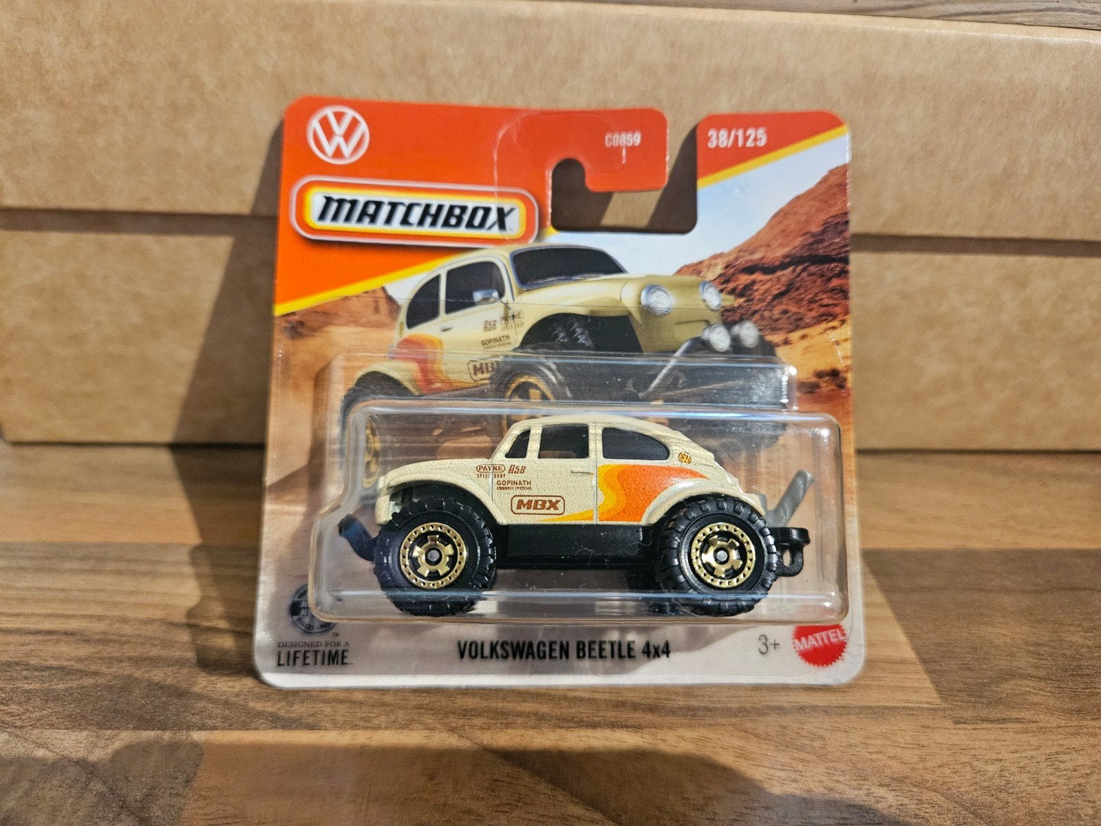 Matchbox Volkswagen Kever 4x4 Baja in OVP, Ophalen of Verzenden, Zo goed als nieuw, Auto