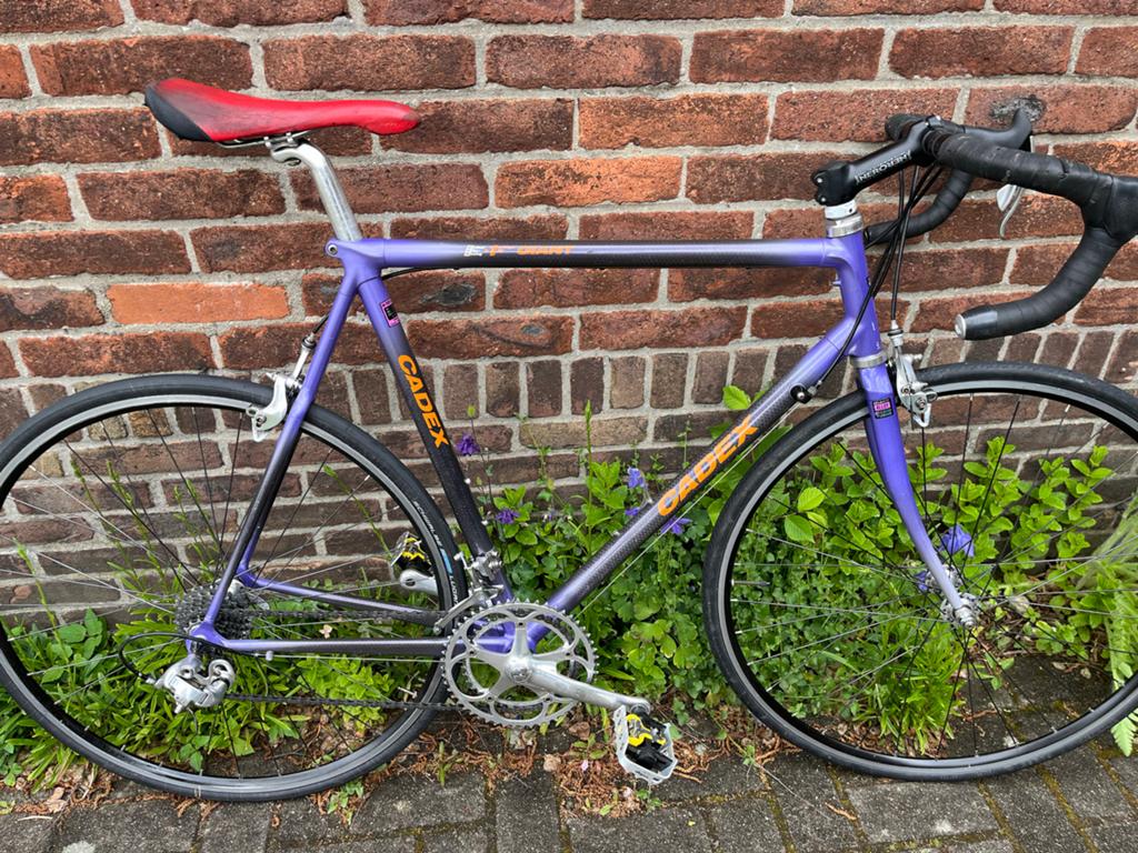 Giant racefiets met Campagnolo onderdelen, 28 inch, Carbon, Zo goed als nieuw, 15 tot 20 versnellingen