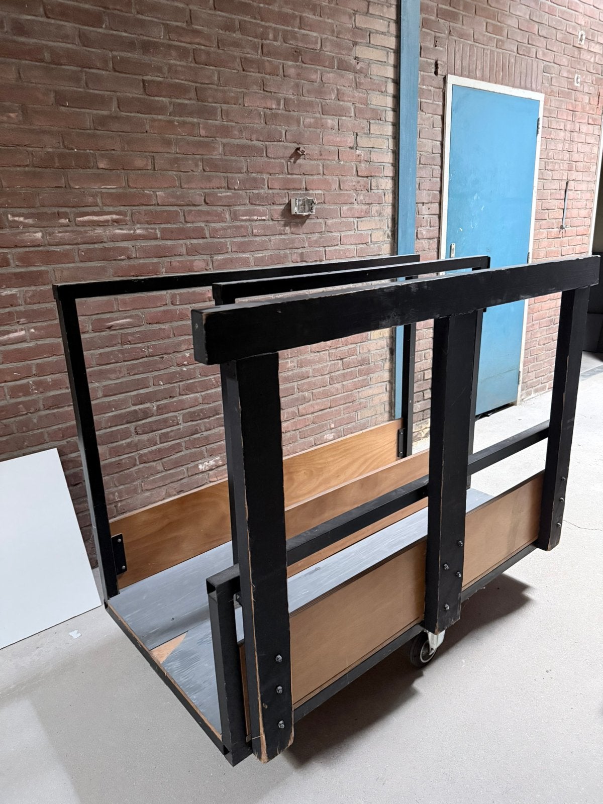 Transportkar op wielen 150x70, Doe-het-zelf en Verbouw, Ophalen of Verzenden, Zo goed als nieuw