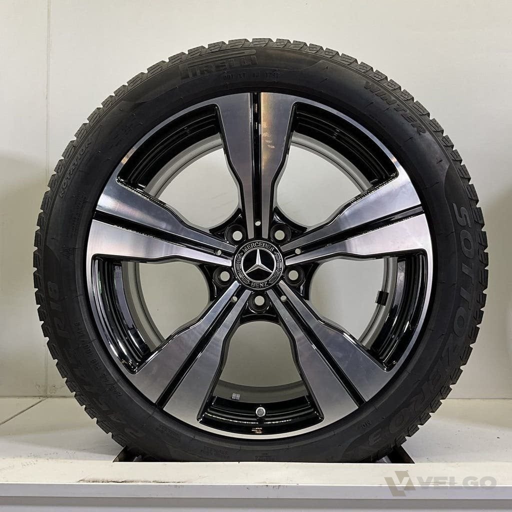MERCEDES C KLASSE W206 W205 SET VELGEN+WINTERBANDEN 18 INCH, 18 inch, Gebruikt, Banden en Velgen, Info@velgo.nl