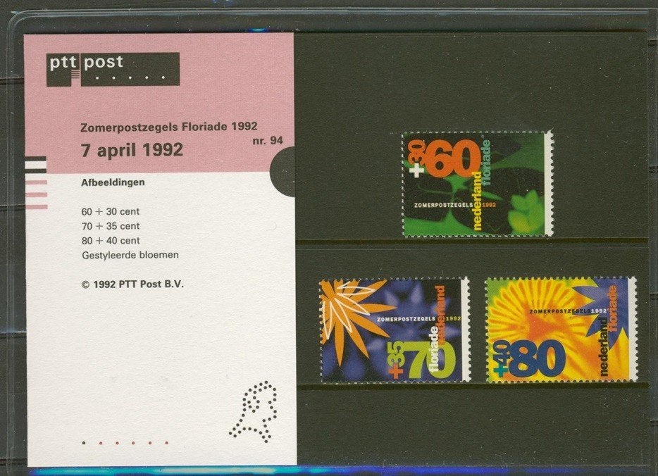 PTT Post M94 1992 Zomerzegels Floriade  Postzegels p-94 jdu, Ophalen of Verzenden