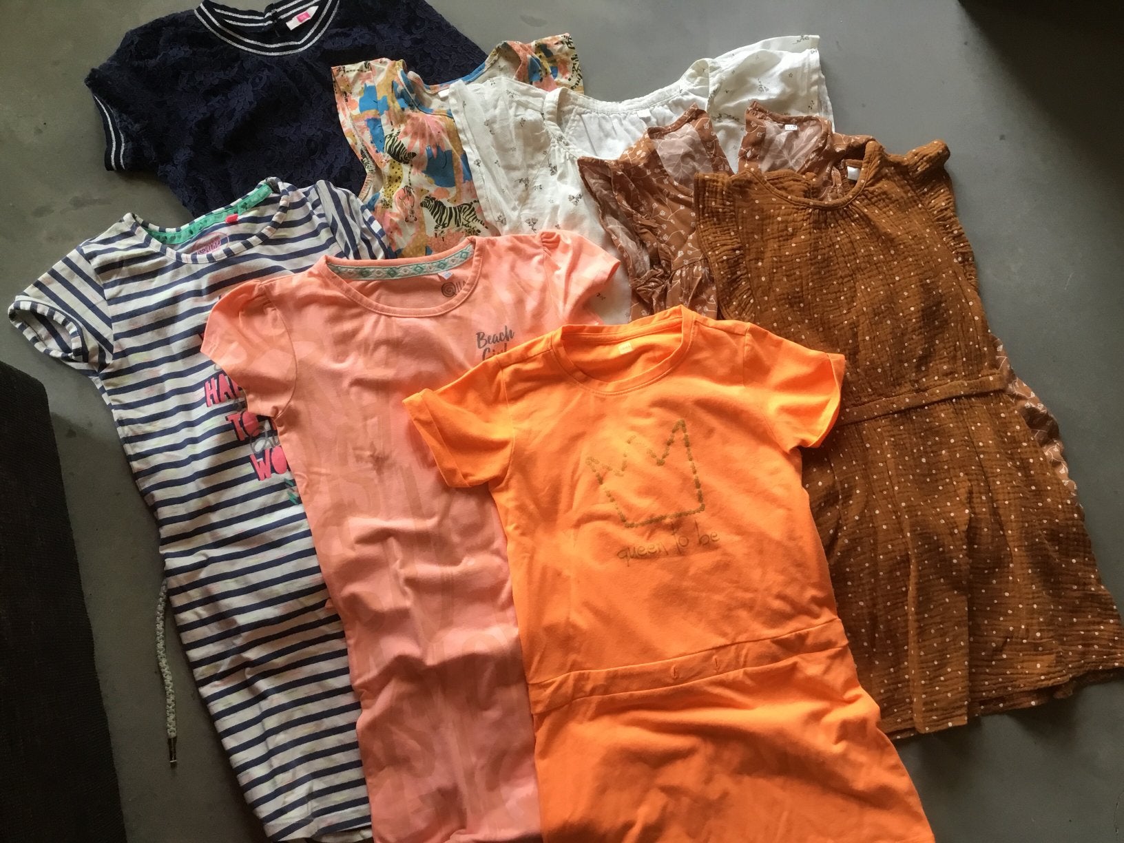 Meisjes jurkjes 122, Ophalen of Verzenden, Gebruikt, Meisje, Jurk of Rok