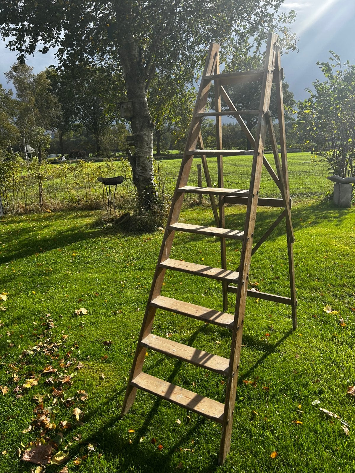 Houten schilderstrap, Doe-het-zelf en Verbouw, Ophalen, Gebruikt, Trap, Opvouwbaar of Inschuifbaar