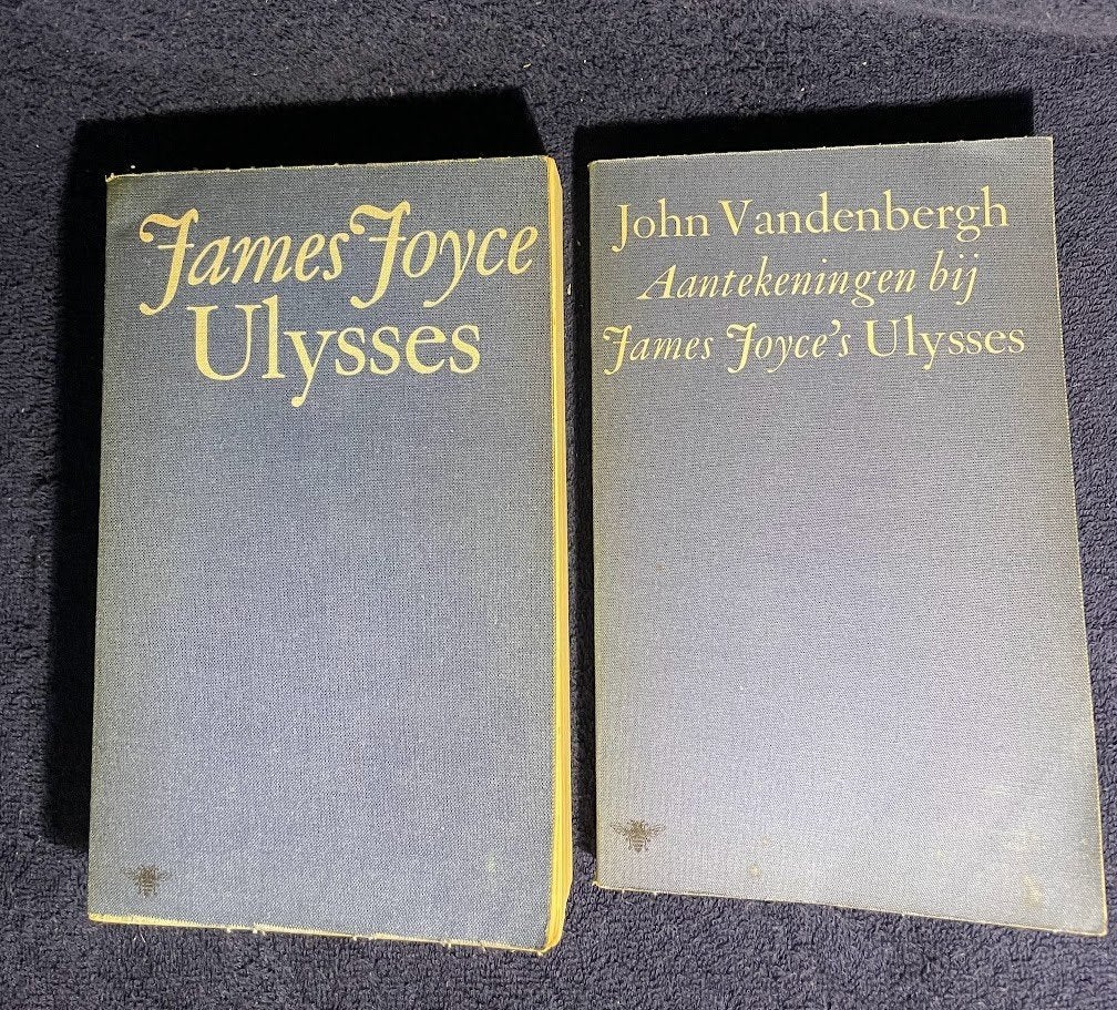 2 Boeken James Joyce Ulysses en Aantekeningen., Boeken, Gelezen, Ophalen of Verzenden, James Joyce. Vertaald door John Vandenbergh.